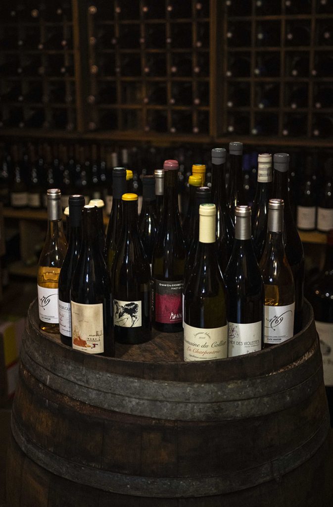 La cave à vins du Bistrot de la Bulle