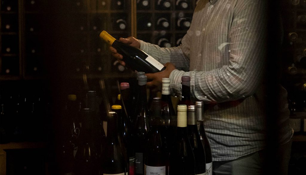 La cave à vins du Bistrot de la Bulle